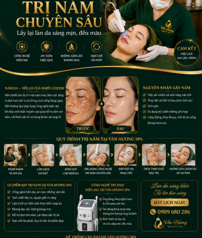 Trị Nám Tại Biên Hòa – Chăm Sóc Làn Da Đều Màu Cùng Vân Hương Spa